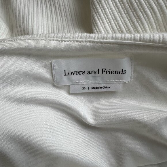Lovers and Friends Arlo Midi Slit Sarong Wrap Dress Sleeveless White Size XS - Picture 8 of 11